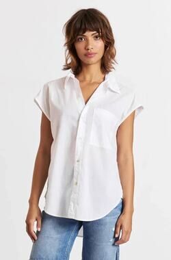 AMO Ruth Sleeveless White Shirt Size Medium $166
